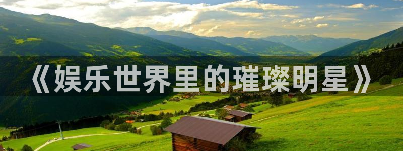 旺财28吧：《娱乐世界里的璀璨明星》