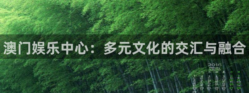 旺财28官方网站下载：澳门娱乐中心：多元文化的交汇与融合