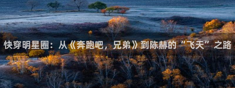壹号官网app下载安装：快穿明星圈：从《奔跑吧，兄弟》到陈赫的“飞天”之路