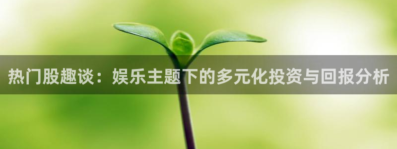 旺财28app下载安装：热门股趣谈：娱乐主题下的多元化投资与回报分析
